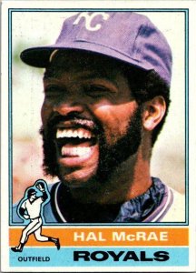 1976 Topps Baseball Card Hal McRae Kansas City Royals sk13588