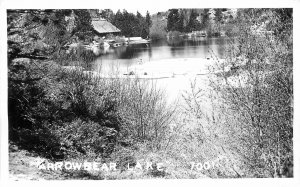 RPPC Postcard California Arrowhead Lake San Bernardino 1940s 23-4646