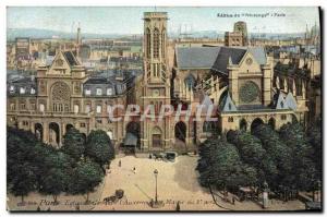 Old Postcard Church Paris St Germain l & # 39Auxerrois and mayor of the 2nd