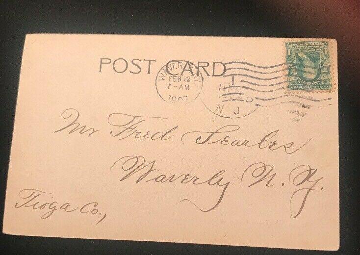 1907 Short Hills , NJ Postcard , Private School Undivided Back