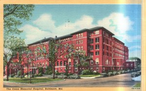 Vintage Postcard 1978 The Union Memorial Hospital Building Baltimore Maryland MD