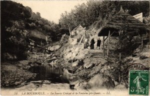 CPA La Bourboule La Source Croizat et la Fontaine petrifiante FRANCE (1302810)