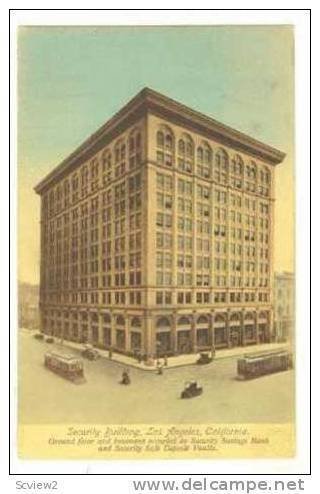 Security Building, Los Angeles, California, 1912 PU