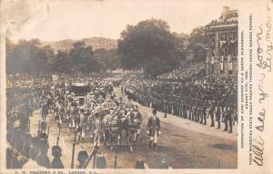 Real Photo Coronation of King Edward Queen Alexandria 1902 Antique PostcardL2802