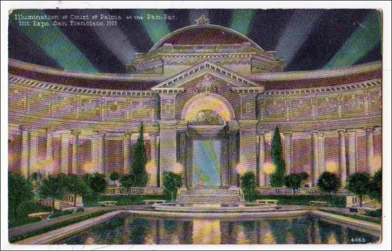 CA - San Francisco. Court of Palms, Panama-Pacific Int'l Exposition, 1915