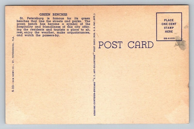 St. Petersburg  Florida     Postcard