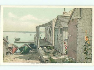 Pre-chrome BOAT SCENE Cape Cod - Nantucket Massachusetts MA AF4760