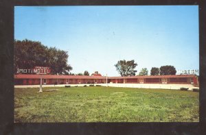 PONTIAC ILLINOIS ROUTE 66 PONTIAC MOTEL VINTAGE ADVERTISING POSTCARD ILL.