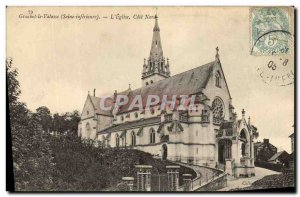 Old Postcard Gruchet Valasse The North Coast Church