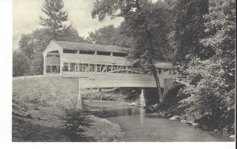 VALLEY FORGE PENNSYLVANIA COVERED BRIDGE OVER VALLEY CREEK