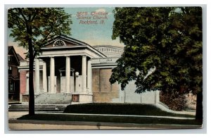 Vintage 1910's Postcard Christian Science Church N. Main St. Rockford Illinois