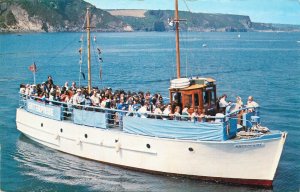 Sailing & navigation themed postcard Tenby harbour motor vessel Enterprise