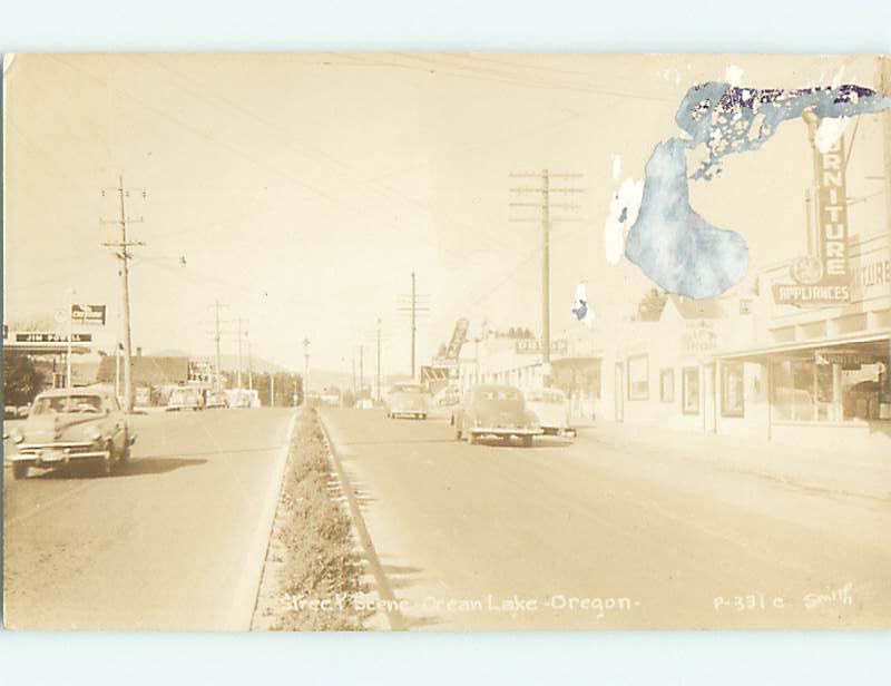 rppc CHEVRON GAS STATION & GIFT SHOP Ocean Lake OR t2927