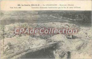 Old Postcard The 1914 War 15 16 In Massiges Champagne (Marne) Vuese Paris