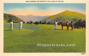 Summer Time Sports in the Land of the Sky Golf Unused 