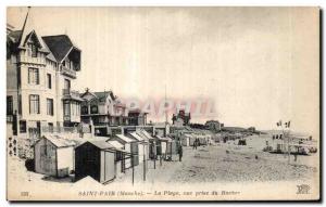 Old Postcard Saint Pair Taking the view Rock Beach