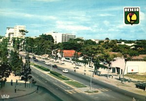 Vintage Postcard Republique Du Zaire Kinshasa Boulevard Du 30 Juin Congo Africa 