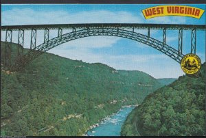 America Postcard - New River Gorge Bridge, West Virginia  RT1082