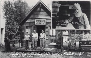 RPPC, Uncle Ike and Family, Shepherd of the Hills, Branson MO,Old Post Card