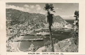 RPPC View of Avalon Bay at Santa Catalina Island CA, California