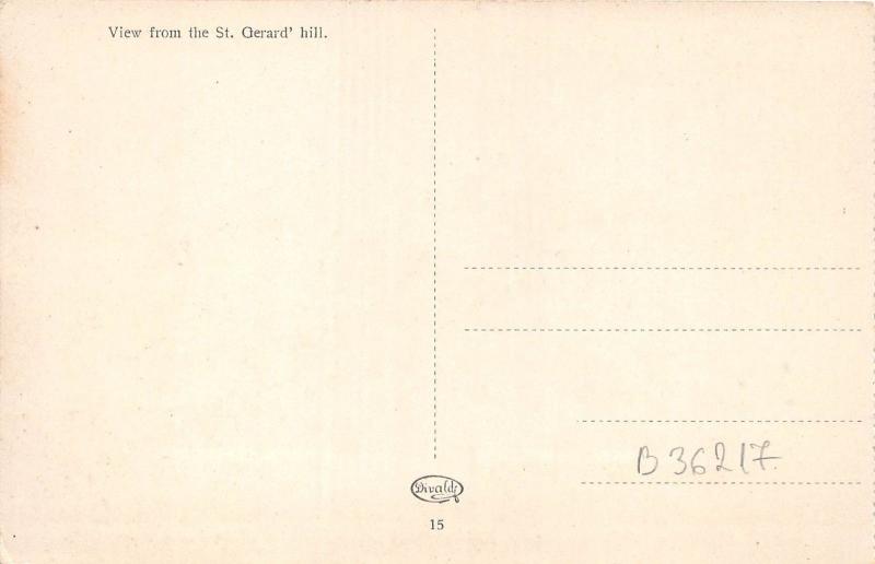 B36217 Budapest View from the St Gerard hill  hungary