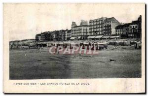 Old Postcard Heyst Sur Mer Great Hotels De La Digue