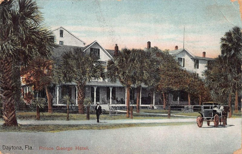 PRINCE GEORGE HOTEL DAYTONA FLORIDA POSTCARD 1912