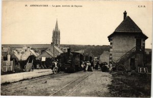 CPA AK ARROMANCHES La Gare Arrivee du Bayeux TRAM VAPEUR (977286)