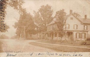 South Shaftsbury Vermont Hotel Lyon's Real Photo Vintage Postcard AA74725