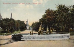 Nebraska Lincoln Thompson Fountain 11th and J Streets