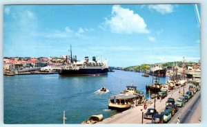 CURACAO, N.A. Netherlands Antilles ~ HARBOR VIEW ca 1960s Vintage Postcard