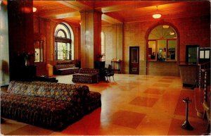 Bronx, NY New York  VA HOSPITAL MAIN LOBBY  Veterans~Military  ca1950's Postcard