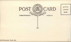York ME Golf Grounds Course c1910 Real Photo Postcard