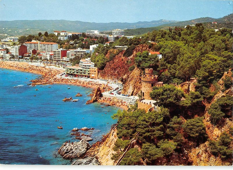 B109671 Spain Costa Brava Lloret de Mar Beach Plage Hotel Panorama