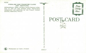 USA Sterling and Francine Clark Art Institute Williamstown Postcard 07.72