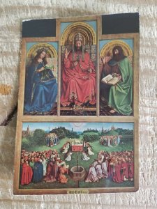 HET LAM GODS-VAN EYCK-PRINCIPAL PANELS.VTG UNUSED POSTCARD*P14