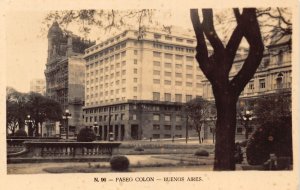 A666 Argentina Buenos Aires Paseo Colon RPPC postcard