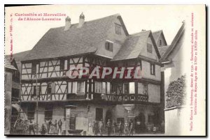 Old Postcard Strassburg i.e. Hohere T?chterschule Superior School fillles