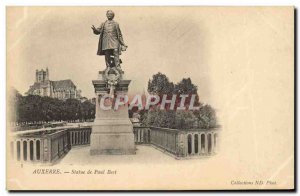 Old Postcard Statue Auxerre Paul Bert