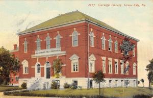 Grove City Pennsylvania Carnegie Library Exterior Antique Postcard K31404