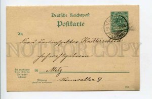 423988 GERMANY 1899 year Forbach Postal Stationery postal RPPC