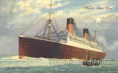 R.M.S. Homeric White Star Line, Lines, Liner, Ship Unused minor corner wear, ...