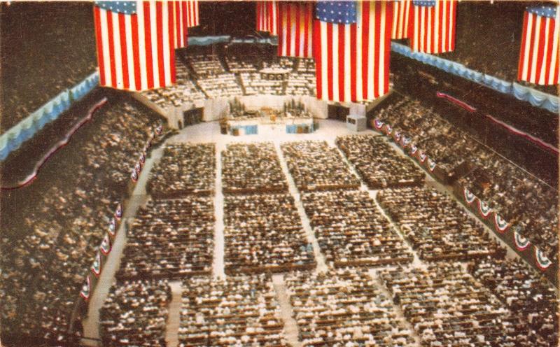 MADISON SQUARE GARDEN~REVEREND BILLY GRAHAM CRUSADE~RELIGION POSTCARD 1950s