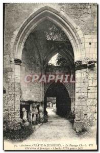 Old Postcard Abbey of Jumieges Le Passage Charles VII