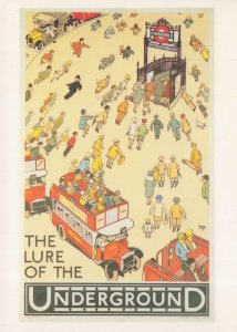 The Lure Of London Underground 1927 Transport Poster Postcard