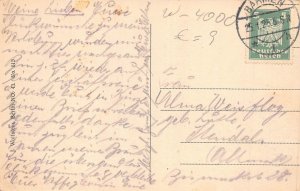 A213 Germany 1925 Duesseldorf Market Town Hall vintage postcard