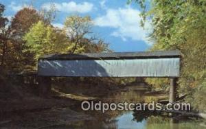 Thompson Mill, Shelby Co, IL USACovered Bridge Postcard