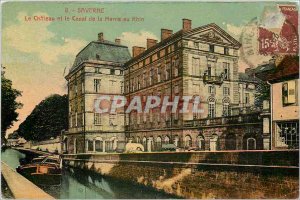 Old Postcard Saverne Le Chateau and the Marne-Rhine Canal