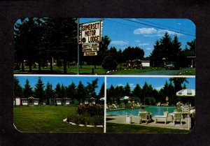 ME Somerset Motor Lodge Motel Skowhegan Maine Postcard