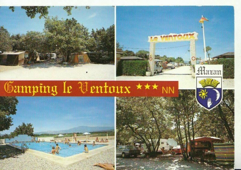 France Postcard - Camping Le Ventoux, Mazan. Posted 1996 - Ref 20888A